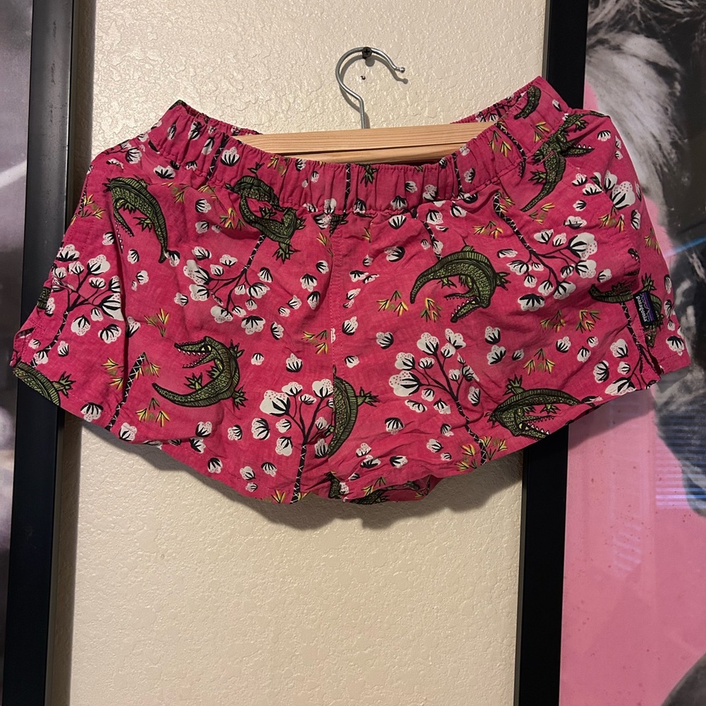 Patagonia Pink Floral Print Shorts